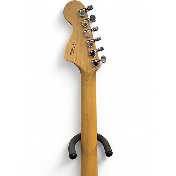 Used Squier Tom Delonge Signature Stratocaster Black Solid Body Electric Guitar