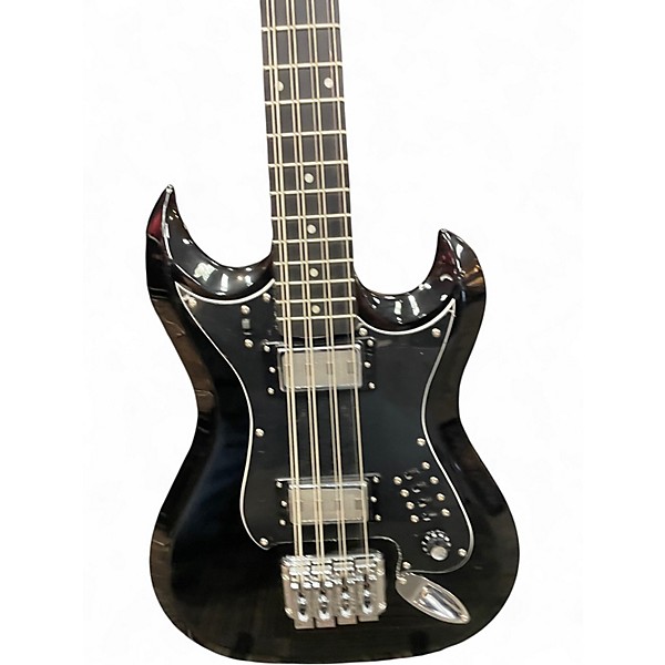 Used Hagstrom H8 II Black Electric Bass Guitar