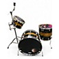 Vintage 1950s Slingerland 3 Piece 1950 Gene Krupa Kit 3pc Black and Gold Drum Kit thumbnail