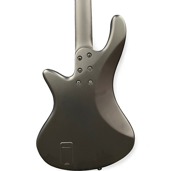 Used Schecter Guitar Research STILETTO STEALTH Black Electric Bass Guitar