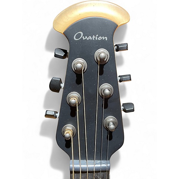 Used Ovation op pro Black Acoustic Electric Guitar