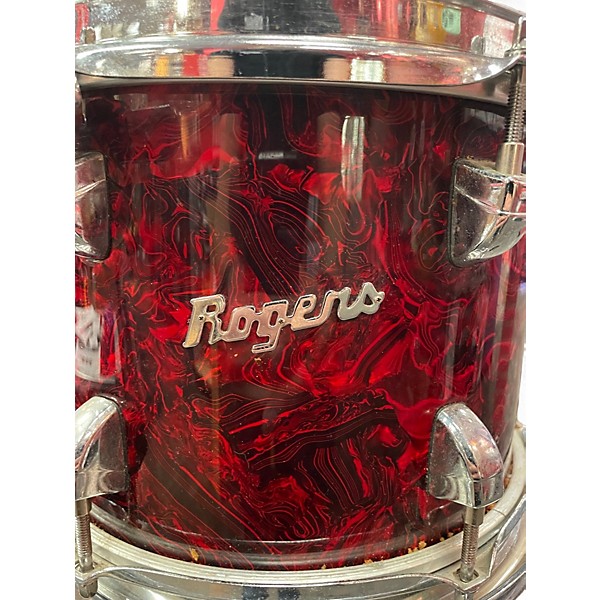 Used Rogers 4 Piece Londoner 4 Pc Shell Pack (No Tom Arms) Red Pearl Drum Kit