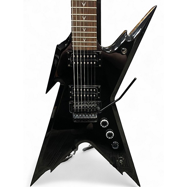 Used Dean Razorback Black Solid Body Electric Guitar