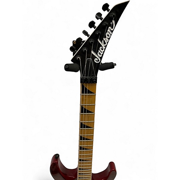 Used Jackson JS34Q Dinky TRANSPARENT RED Solid Body Electric Guitar