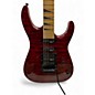 Used Jackson JS34Q Dinky TRANSPARENT RED Solid Body Electric Guitar