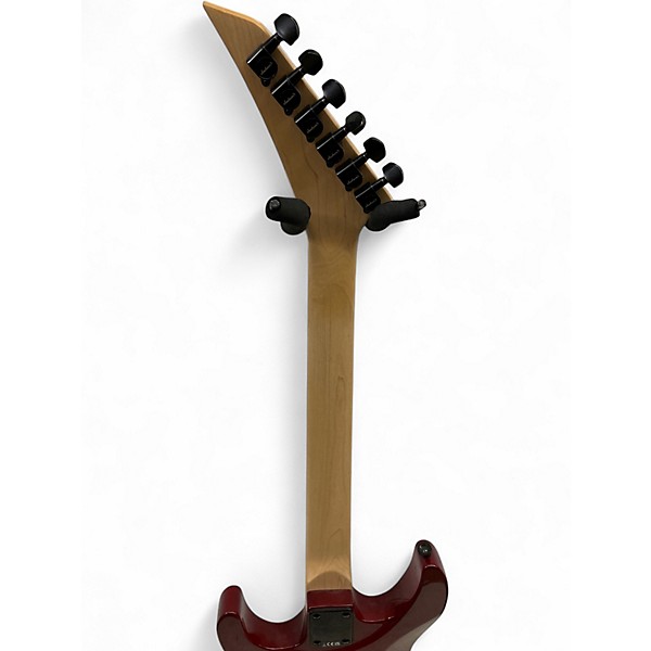 Used Jackson JS34Q Dinky TRANSPARENT RED Solid Body Electric Guitar