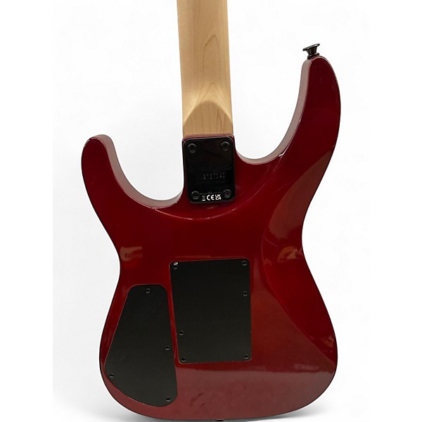 Used Jackson JS34Q Dinky TRANSPARENT RED Solid Body Electric Guitar