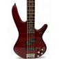 Used Ibanez GSR200 TRANSPARENT RED Electric Bass Guitar