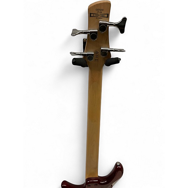 Used Ibanez GSR200 TRANSPARENT RED Electric Bass Guitar