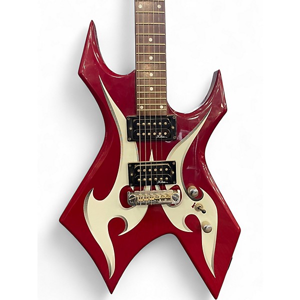 Used B.C. Rich Bronze Series Warlock Red Solid Body Electric Guitar