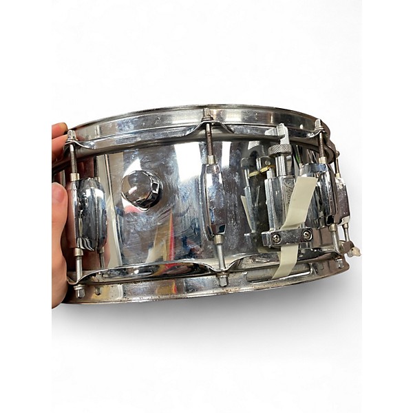 Used Pearl 14X5.5 Steel Snare Chrome Drum