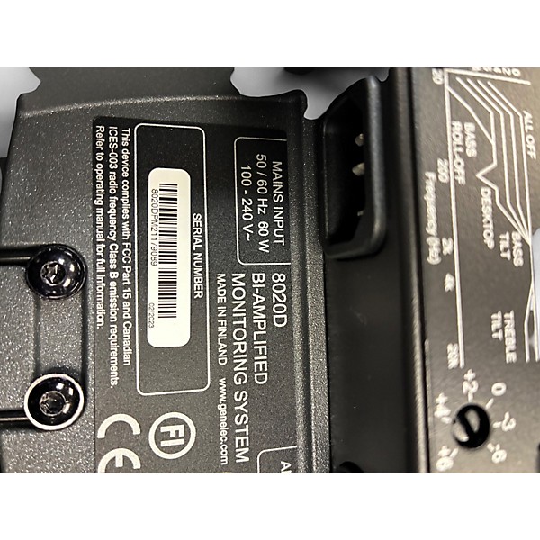 Used Genelec 8020D Pair Powered Monitor