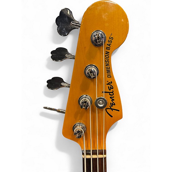 Used Fender Modern Player Dimension Bass BLACK GREEN Electric Bass Guitar