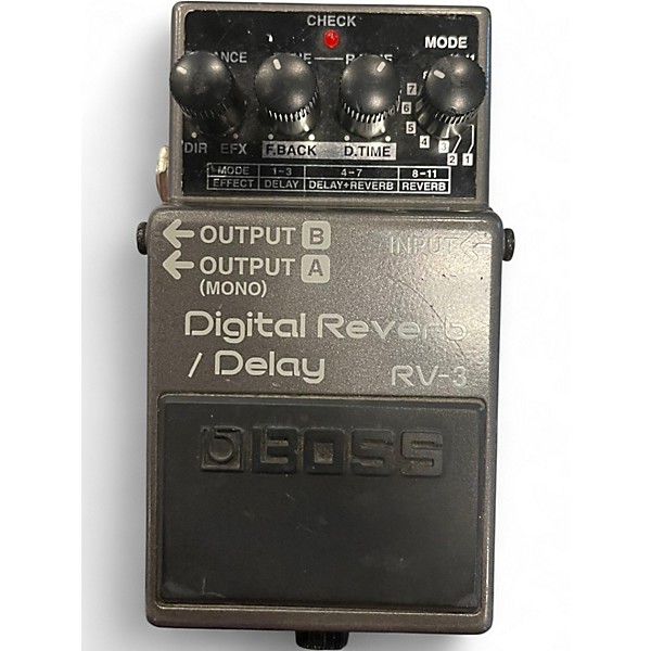 Used BOSS RV-3 Digital Reverb/Delay Effect Pedal