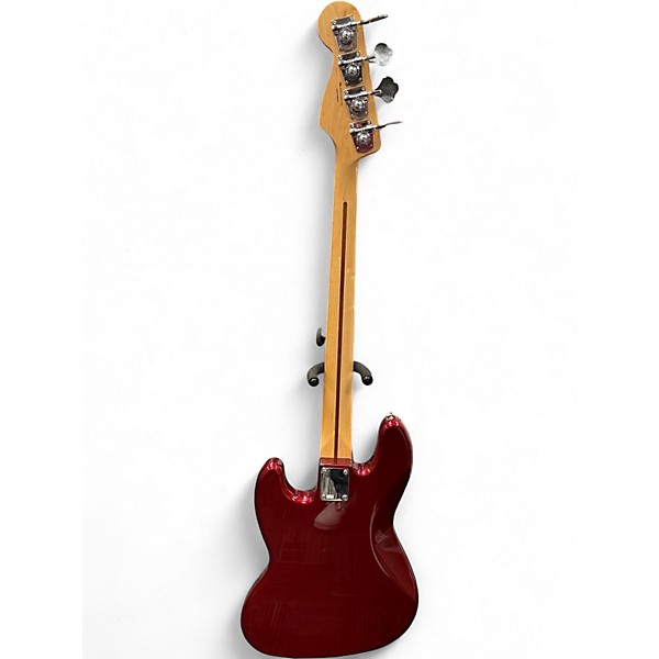 Used Fender Standard Jazz Bass Candy Apple Red Electric Bass Guitar