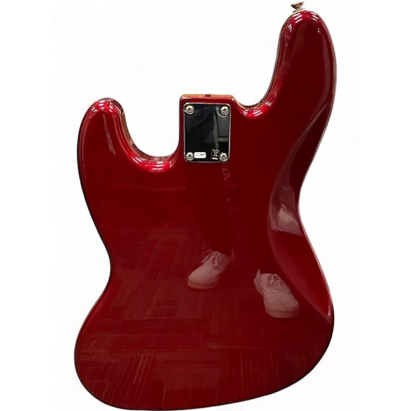 Used Fender Standard Jazz Bass Candy Apple Red Electric Bass Guitar