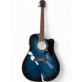 Used Ibanez V70CE-TBS Blue Sunburst Acoustic Electric Guitar