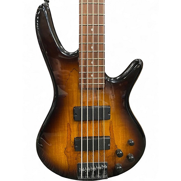 Used Ibanez GSR205SM Natural Gray Burst Electric Bass Guitar
