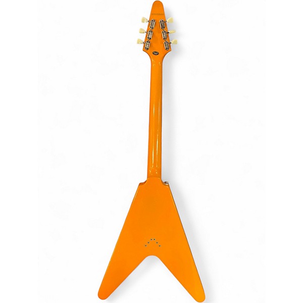 Used 2024 Epiphone Flying V Citrus Sparkle Solid Body Electric Guitar