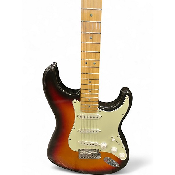 Used Fender American Deluxe Stratocaster 3 Color Sunburst Solid Body Electric Guitar