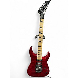 Used Jackson JS34Q Dinky Crimson Red Burst Solid Body Electric Guitar
