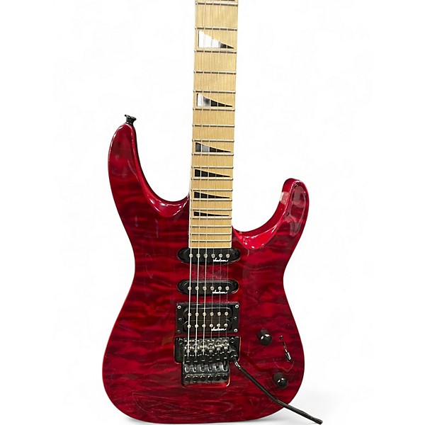 Used Jackson JS34Q Dinky Crimson Red Burst Solid Body Electric Guitar