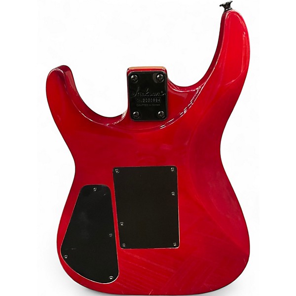 Used Jackson JS34Q Dinky Crimson Red Burst Solid Body Electric Guitar