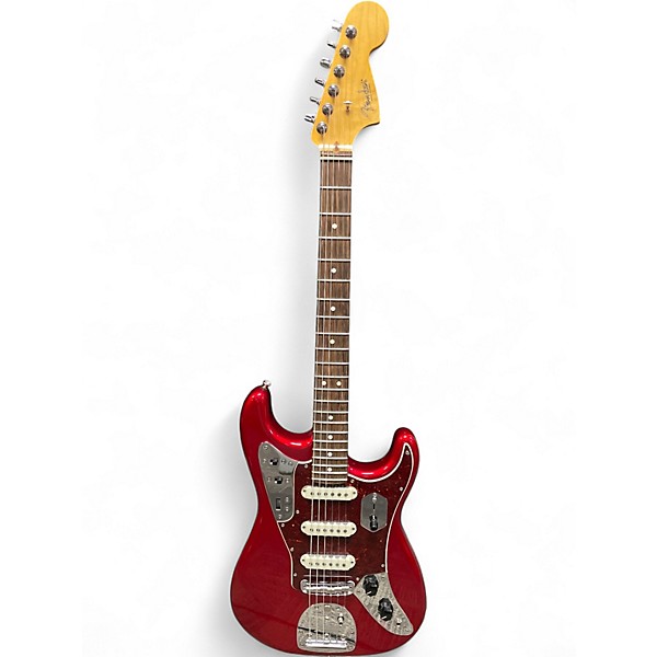 Used 2018 Fender Limited Edition Parallel Universe Jaguar Stratocaster Candy Apple Red Solid Body Electric Guitar