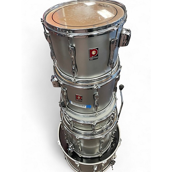 Used Premier 5 Piece XPK Metallic Gray Drum Kit