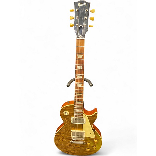 Used Gibson 1959 Reissue Murphy Aged Les Paul Gold Solid Body Electric Guitar