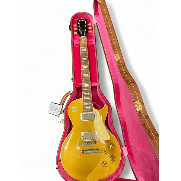 Used Gibson 1959 Reissue Murphy Aged Les Paul Gold Solid Body Electric Guitar