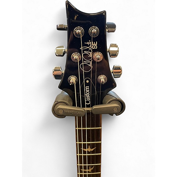 Used PRS SE Custom 24 black gold Solid Body Electric Guitar