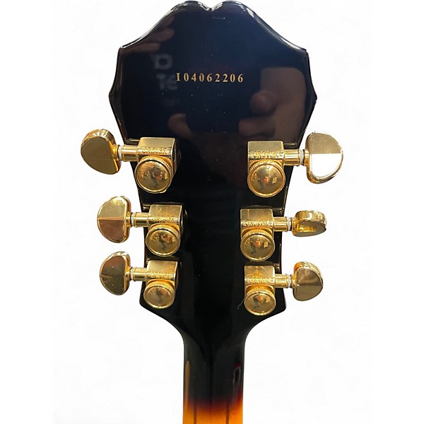 Used 2004 Epiphone Sheraton Vintage Sunburst Hollow Body Electric Guitar