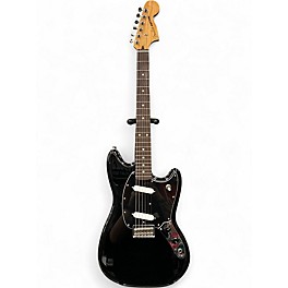 Used 2024 Fender PLAYER II MUSTANG Black Solid Body Electric Guitar