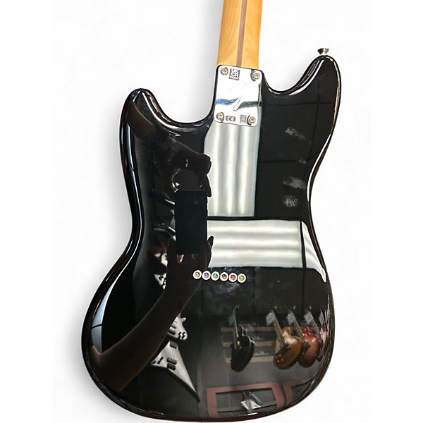 Used 2024 Fender PLAYER II MUSTANG Black Solid Body Electric Guitar