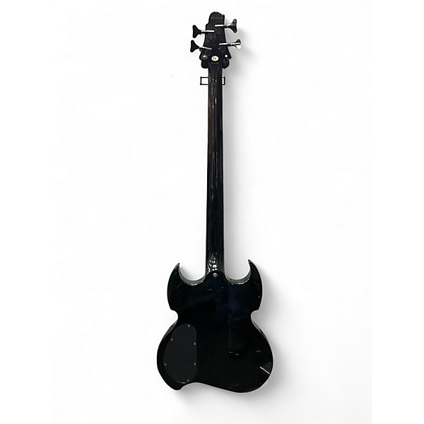 Used Samick GREG BENNETT BLACK AND RED Electric Bass Guitar