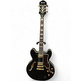 Used Epiphone Sheraton II Ebony Hollow Body Electric Guitar