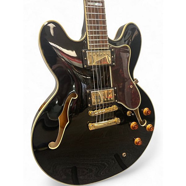 Used Epiphone Sheraton II Ebony Hollow Body Electric Guitar