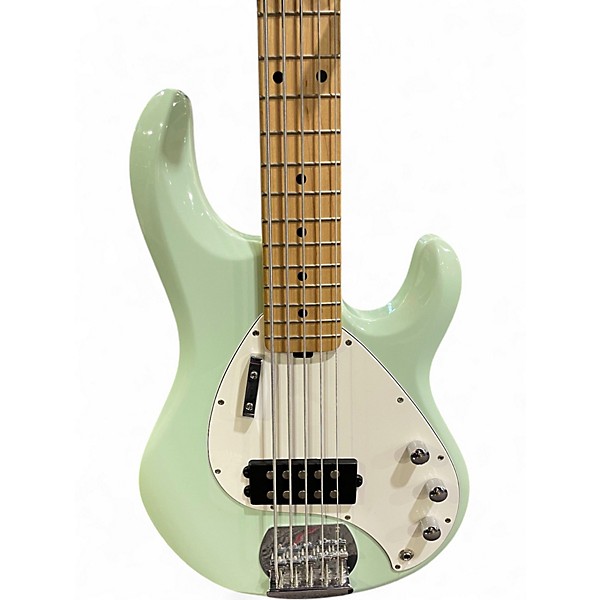 Used Sterling by Music Man Stingray 5 Surf Green Electric Bass Guitar