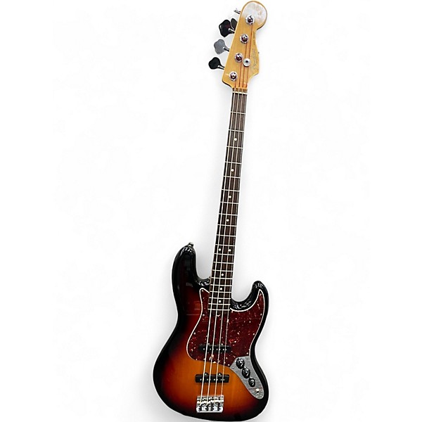 Used Fender AM STANDARD J BASS RW 3TS 2 Tone Sunburst Electric Bass Guitar