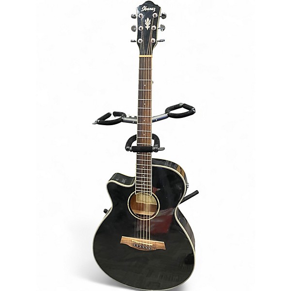 Used Ibanez AEG10LII Black Acoustic Electric Guitar