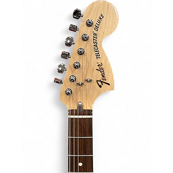 Used Fender Chris Shiflett Telecaster Deluxe Shoreline Gold Solid Body Electric Guitar