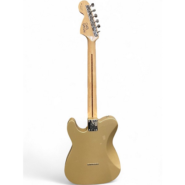 Used Fender Chris Shiflett Telecaster Deluxe Shoreline Gold Solid Body Electric Guitar