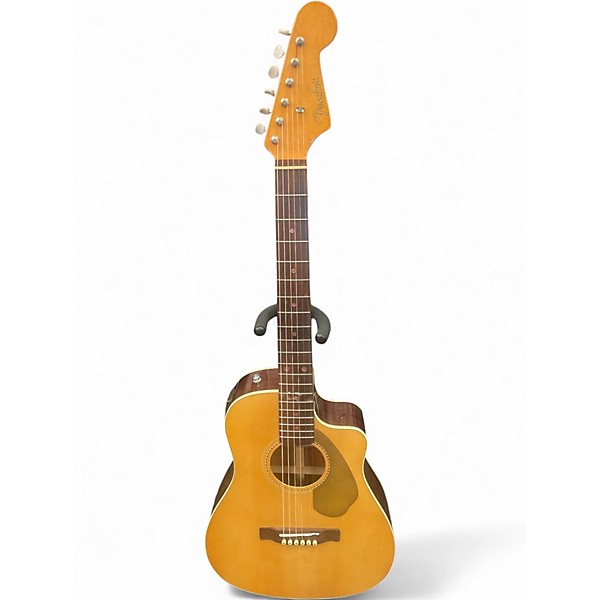 Used Fender Malibu CE Natural Acoustic Electric Guitar