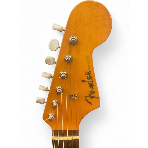 Used Fender Malibu CE Natural Acoustic Electric Guitar