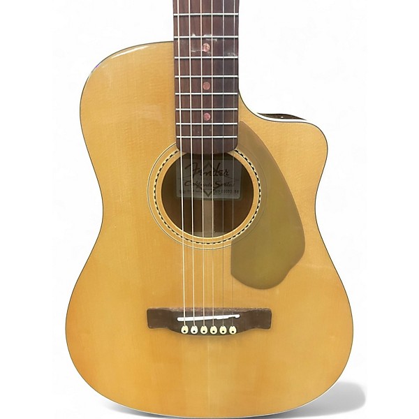 Used Fender Malibu CE Natural Acoustic Electric Guitar