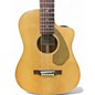 Used Fender Malibu CE Natural Acoustic Electric Guitar