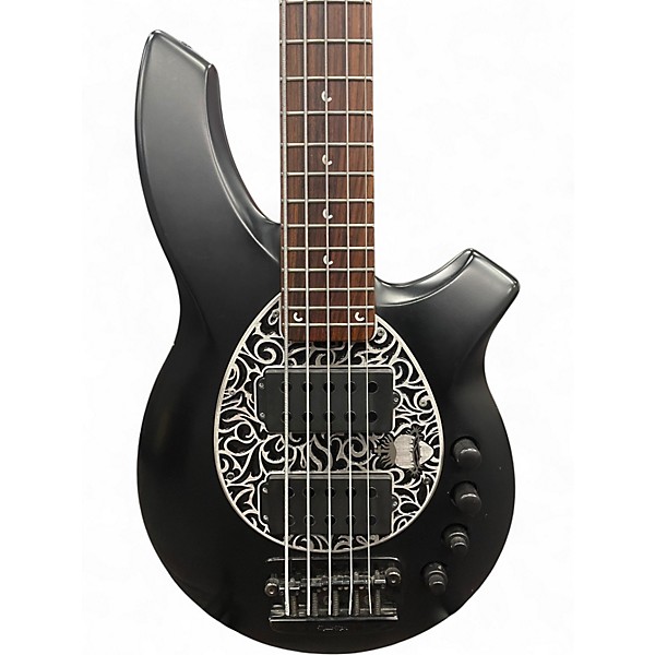 Used Ernie Ball Music Man Bongo 5 HH Black Electric Bass Guitar
