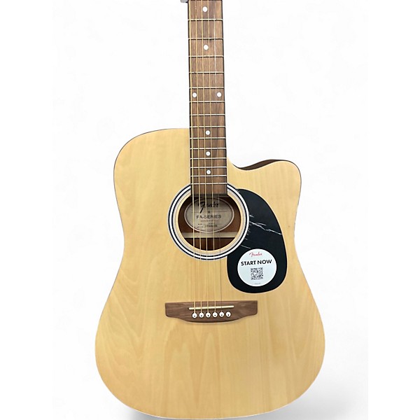 Used Fender FA25CE Natural Acoustic Electric Guitar