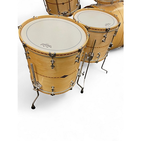 Used 2022 Craviotto 6 Piece Custom Shop Maple Natural Drum Kit